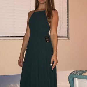 LuLus MYTHICAL KIND OF LOVE DARK GREEN MAXI DRESS